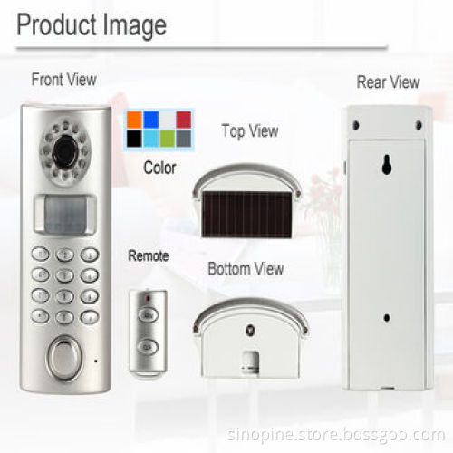 Wireless Auto Dial Solar Home Alarm with Video Recorder